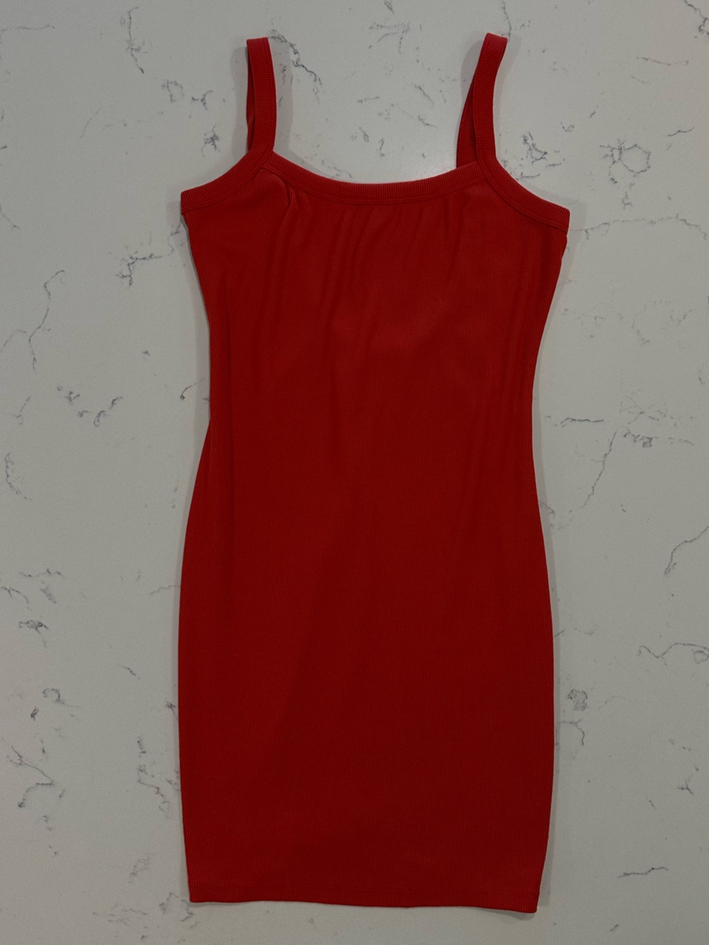 Wild Fable Red Ribbed Bodycon Mini Dress | Open Back Sleeveless Dress | XS